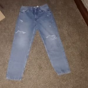 Distressed jeans